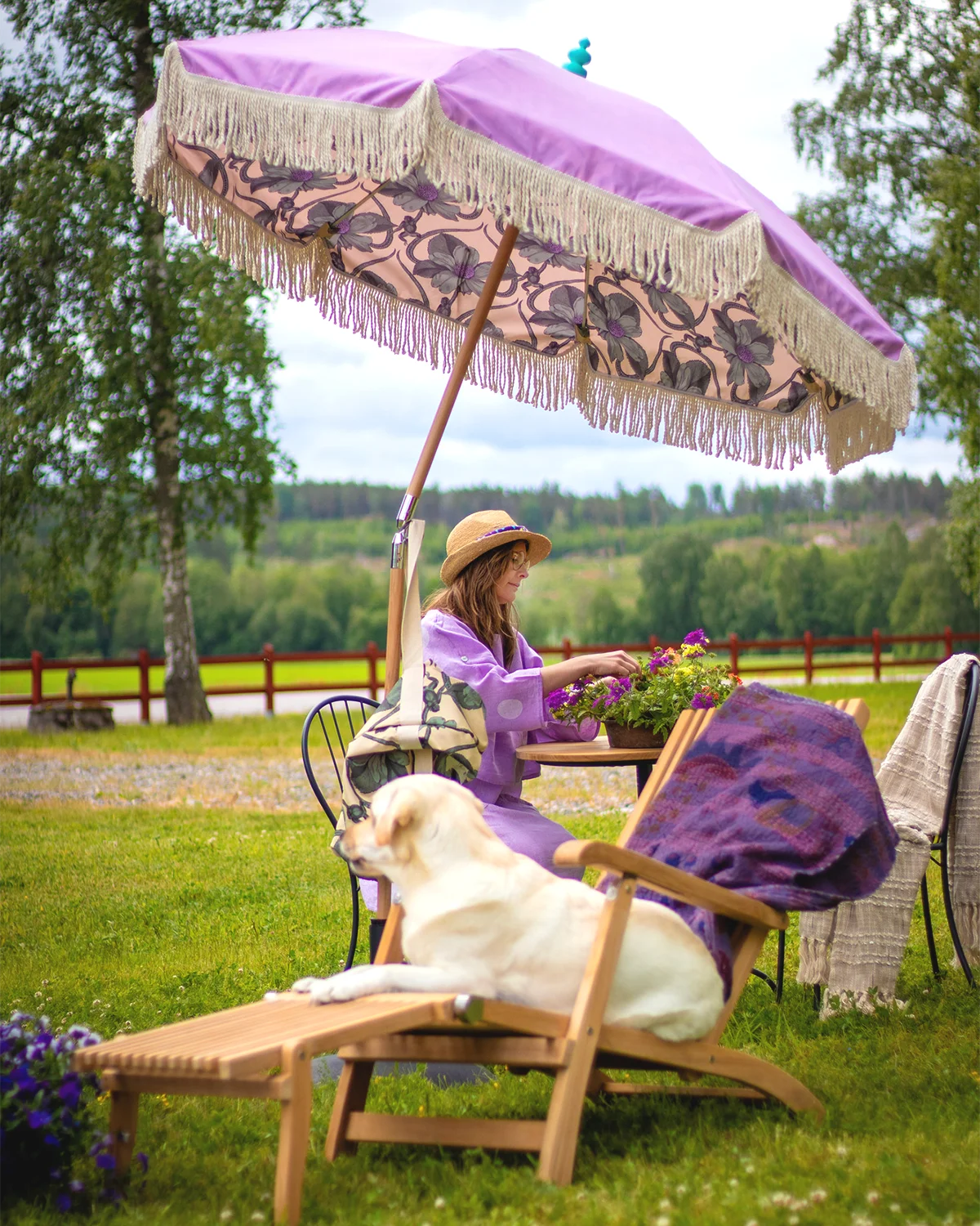 Julita däckstol teak