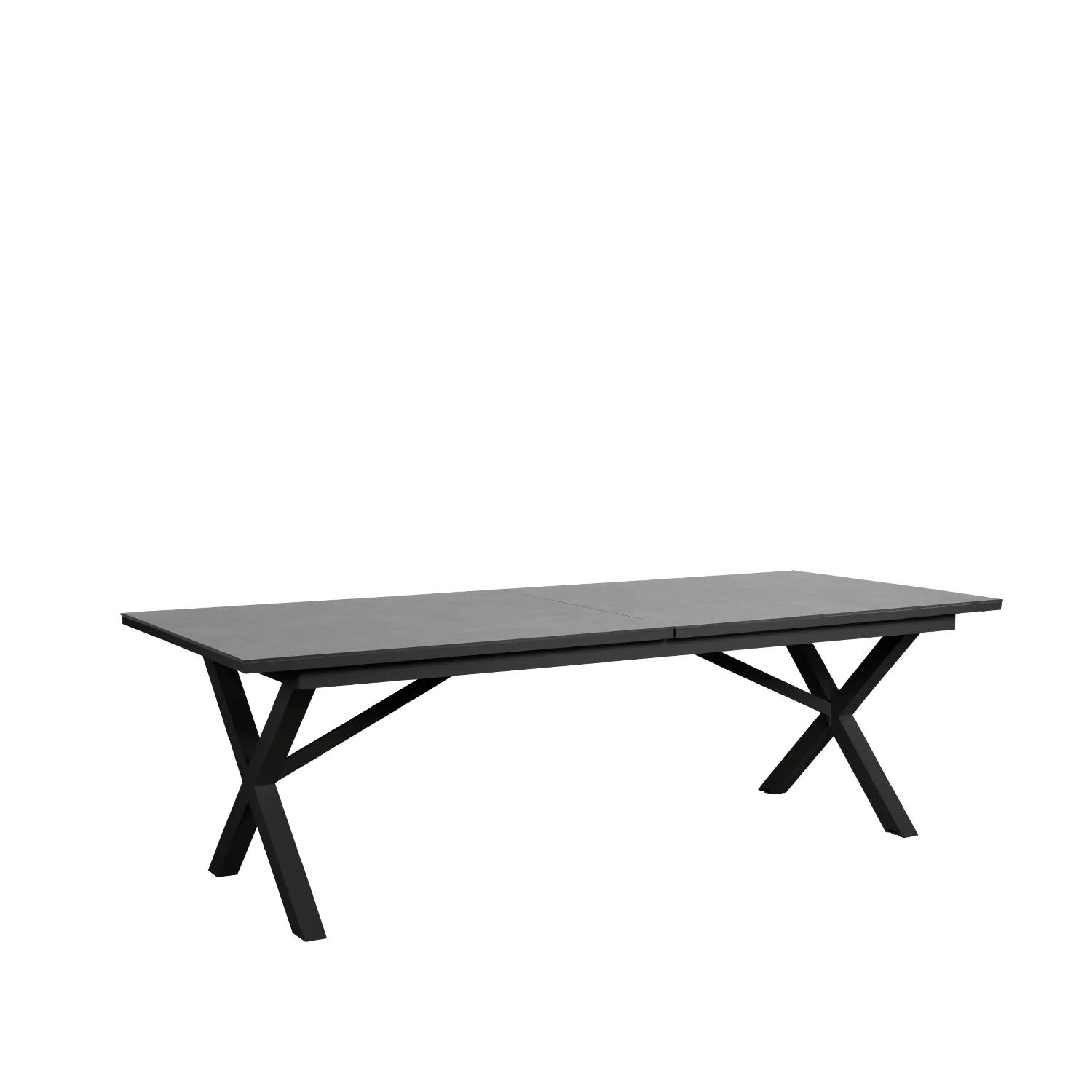 Hillmond förlängningsbord svart/betongmönster 238-297x100 cm