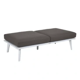 Villac 2-sitsmodul vit/brun