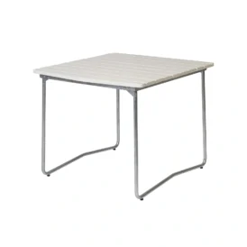 B31 bord vit ek / varmförzinkad 84x92 cm