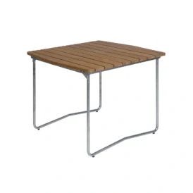 B31 bord teak / varmförzinkad 84x92 cm