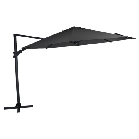 Brafab Varallo frihängande parasoll antracit/grå Ø375 cm