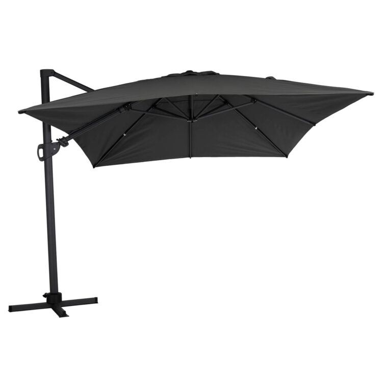 Brafab Varallo frihängande parasoll antracit/grå 300x400 cm