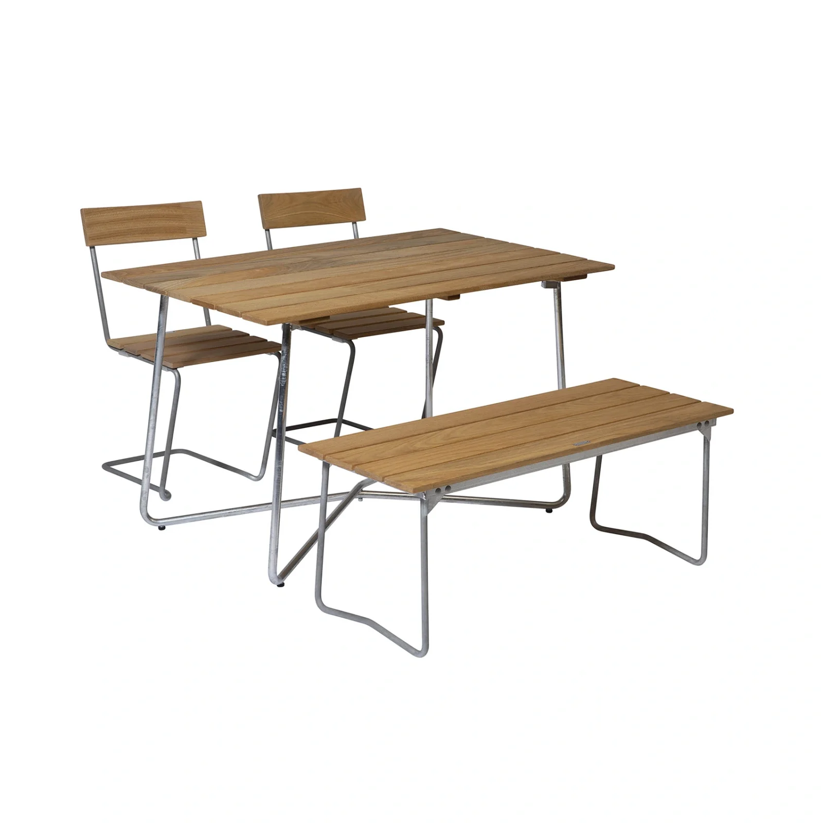 Klassikergrupp oljad ek / varmförzinkat - 2 Stol 1, 1 Bänk 8, B25A