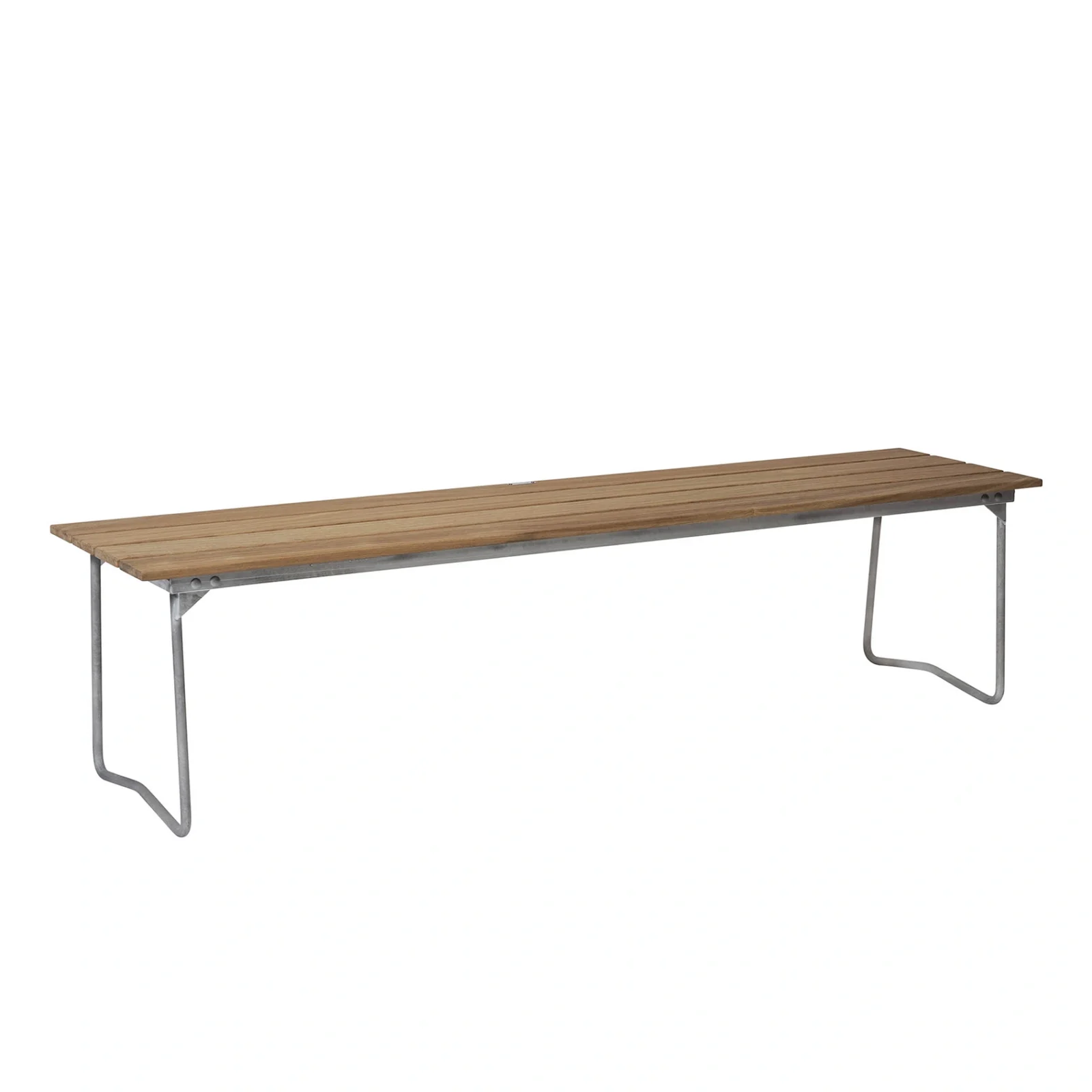 Bänk 9 oljad ek / varmförzinkat stativ