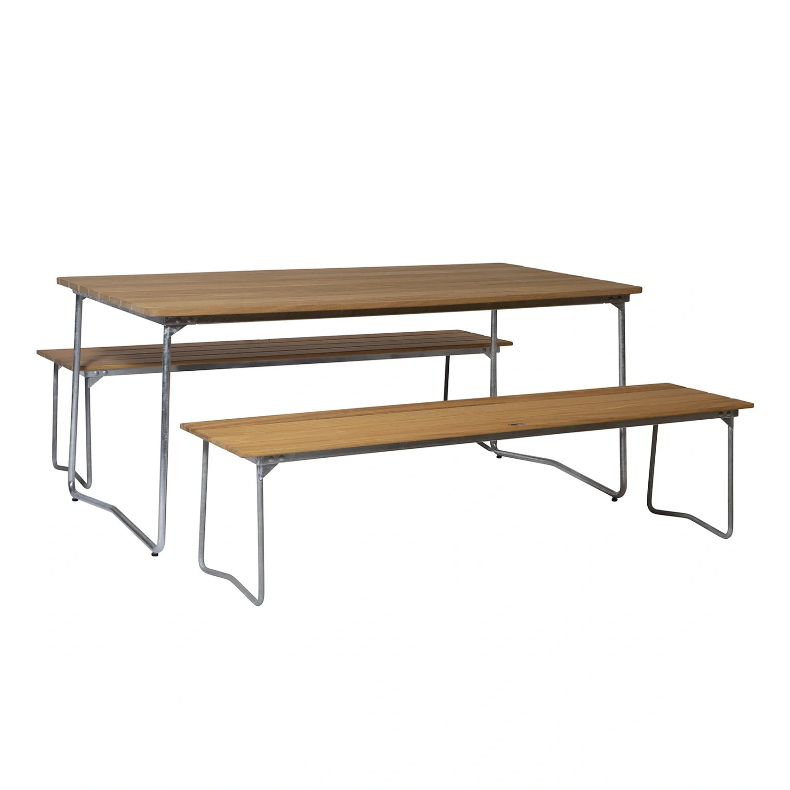 Klassikergrupp oljad ek / varmförzinkat - 2 Bänk 9, B31 170 cm