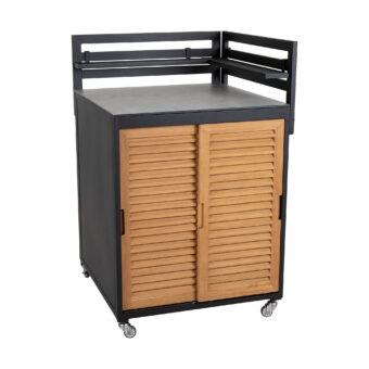 Brafab Fornax utekök hörn litet svart/teak