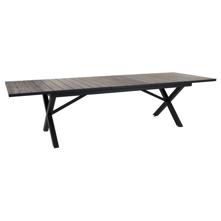 Brafab Hillmond förlängningsbord svart/rustik 238-297x100 cm