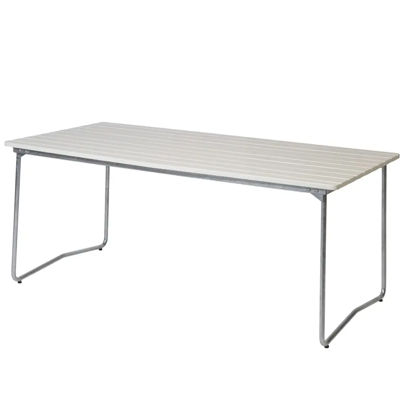 B31 bord vit ek/varmförzinkat 170x92 cm