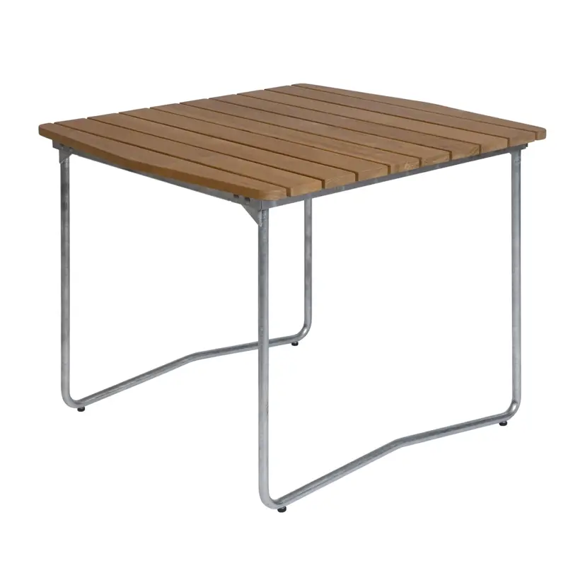 B31 bord teak/varmförzinkad 84x92 cm