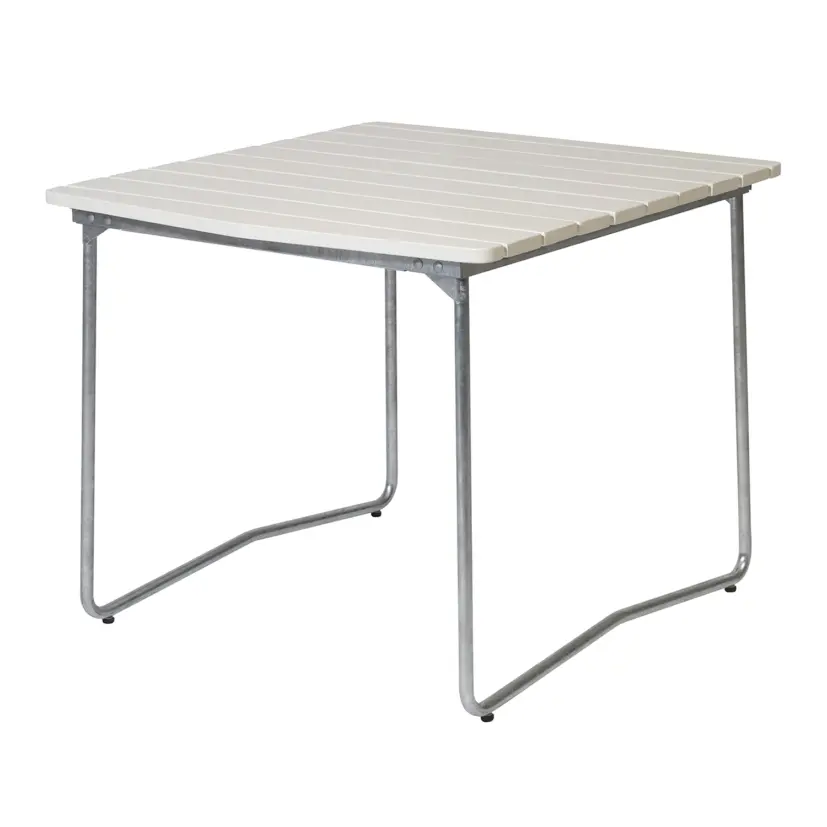 B31 bord vit ek/varmförzinkad 84x92 cm