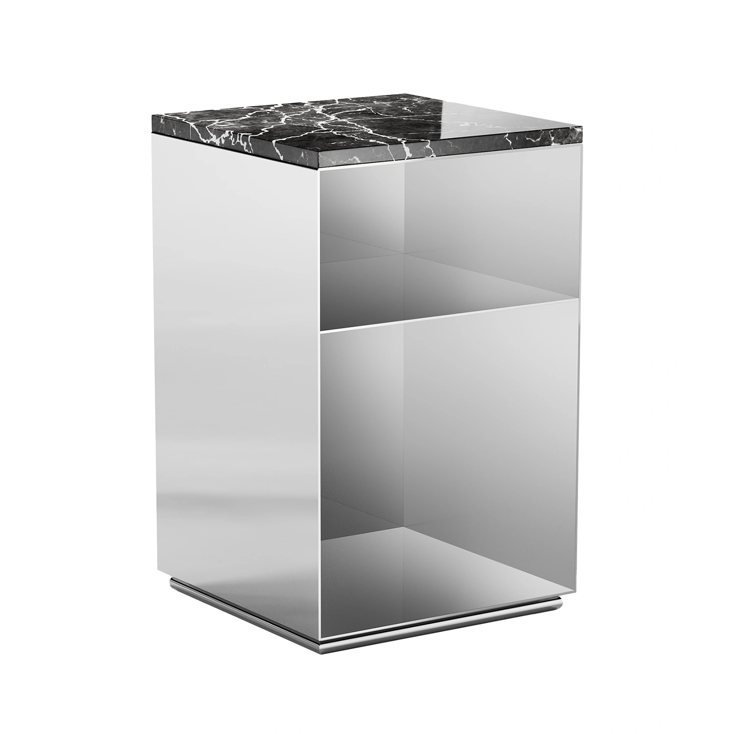 Product Image for Holme sängbord krom/marmor