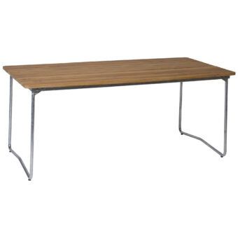 B31 matbord teak / varmförzinkad 170x92 cm