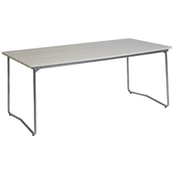 B31 matbord vit ek / varmförzinkad 170x92 cm