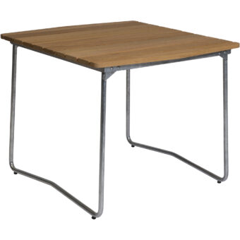 B31 matbord oljad ek / varmförzinkad 84x92 cm