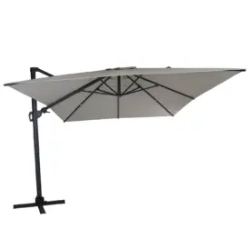 Varallo frihängande parasoll antracit/khaki 300x400 cm