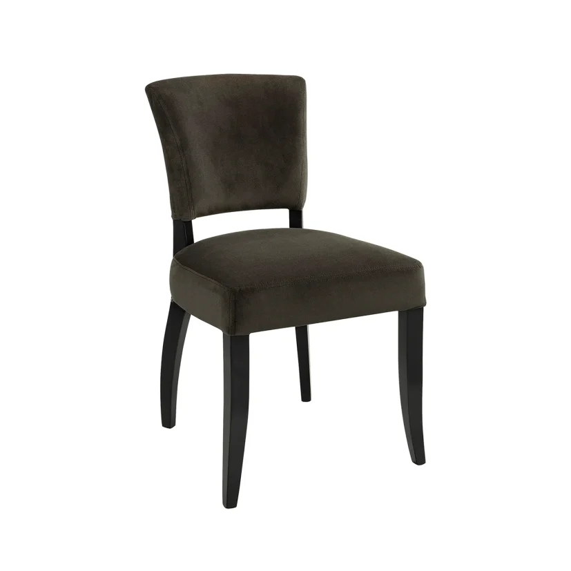 Maggie matstol velvet dark brown