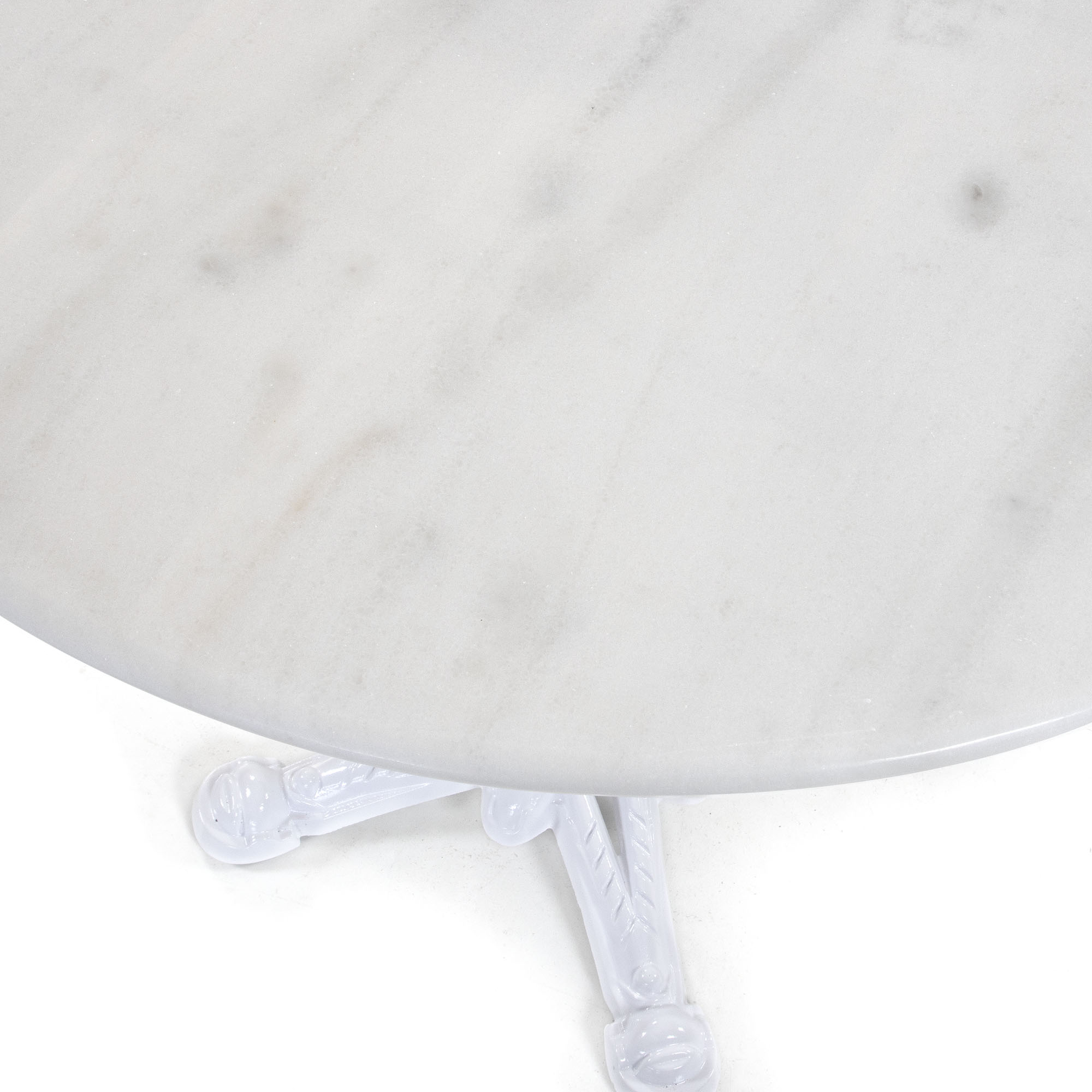 Seine cafébord vit/vit marmor Ø60 cm