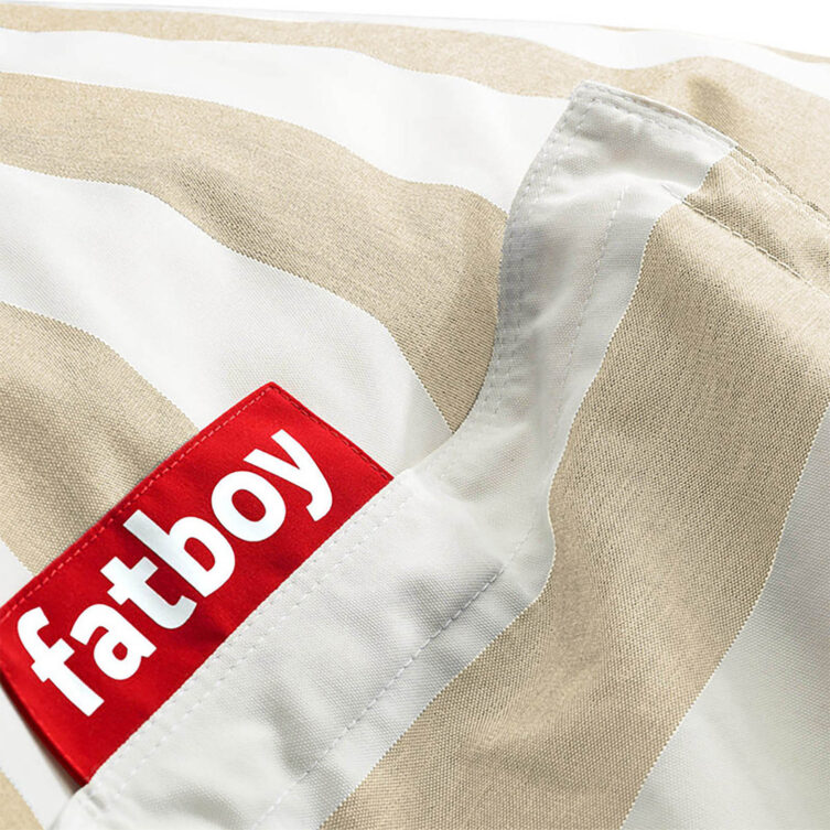 Fatboy Original Outdoor olefin stripe sandy beige