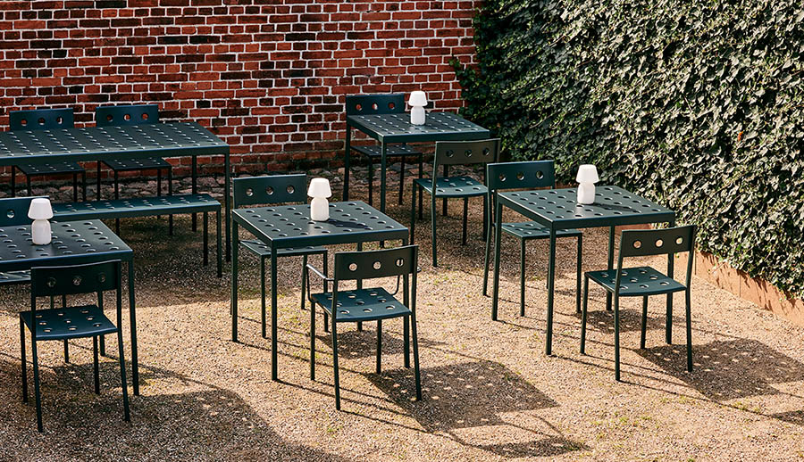 Balcony cafébord mörkgrön 76x75 cm
