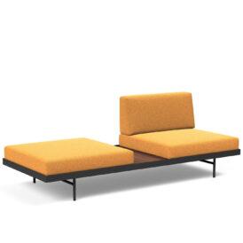 Puri dagbädd med sidobord i valnöt