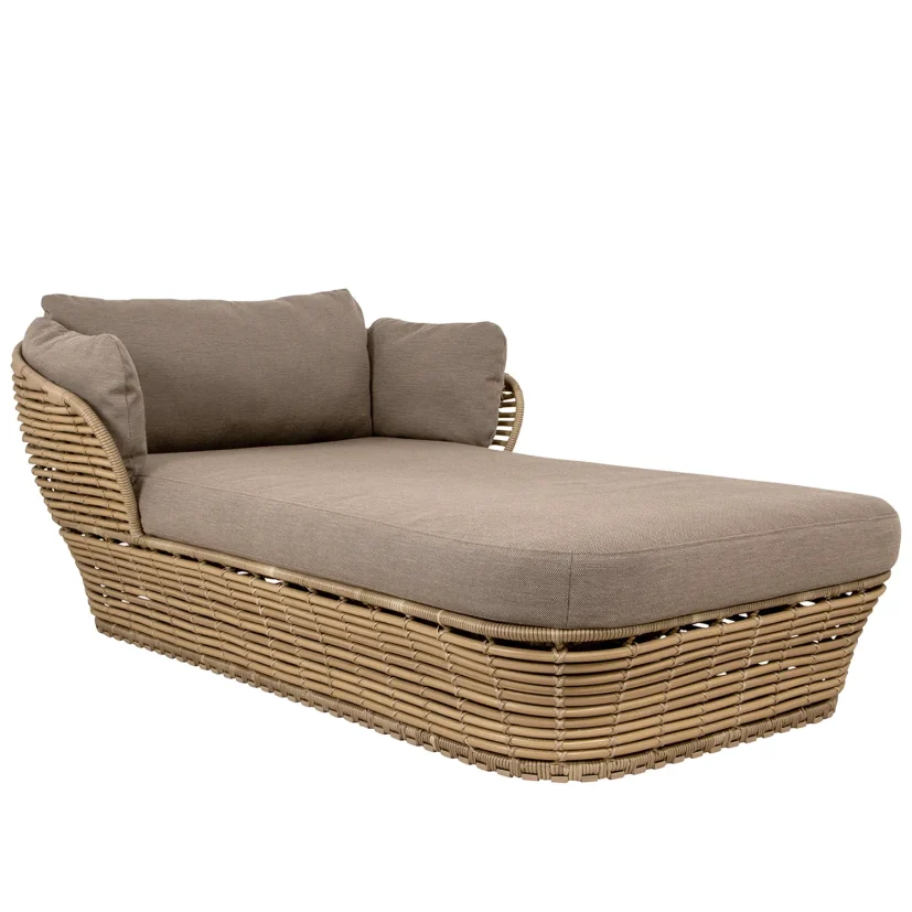 Basket dagbädd natur/taupe inkl. dynor
