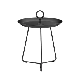 Eyelet sidobord svart Ø45 cm