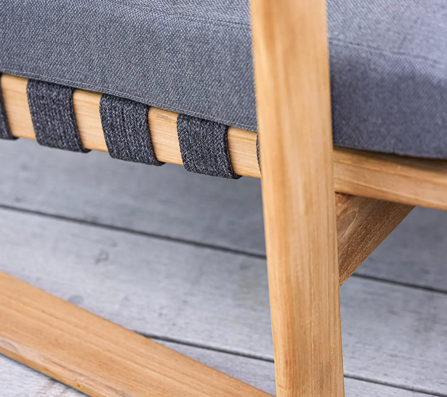 Endless Soft highback fåtölj teak/grå AirTouch - Bild 7