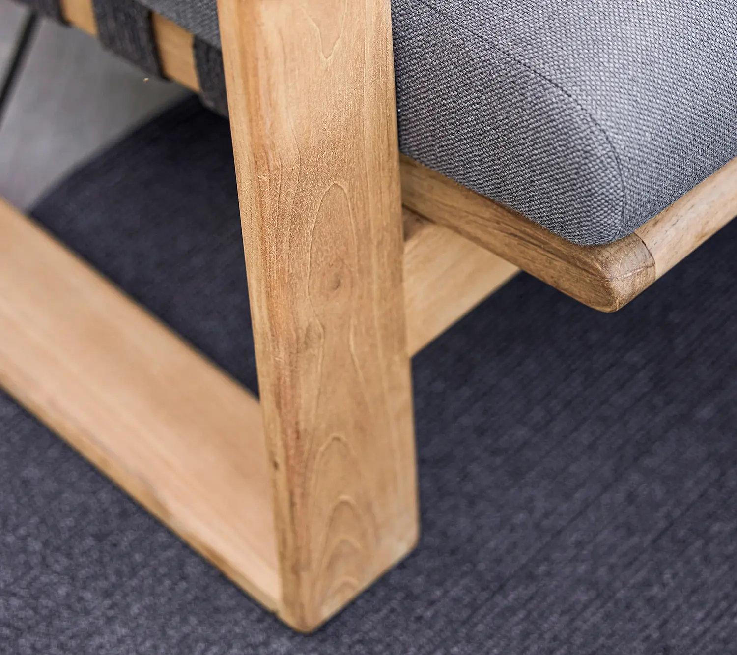 Endless Soft highback fåtölj teak/grå AirTouch - Bild 8