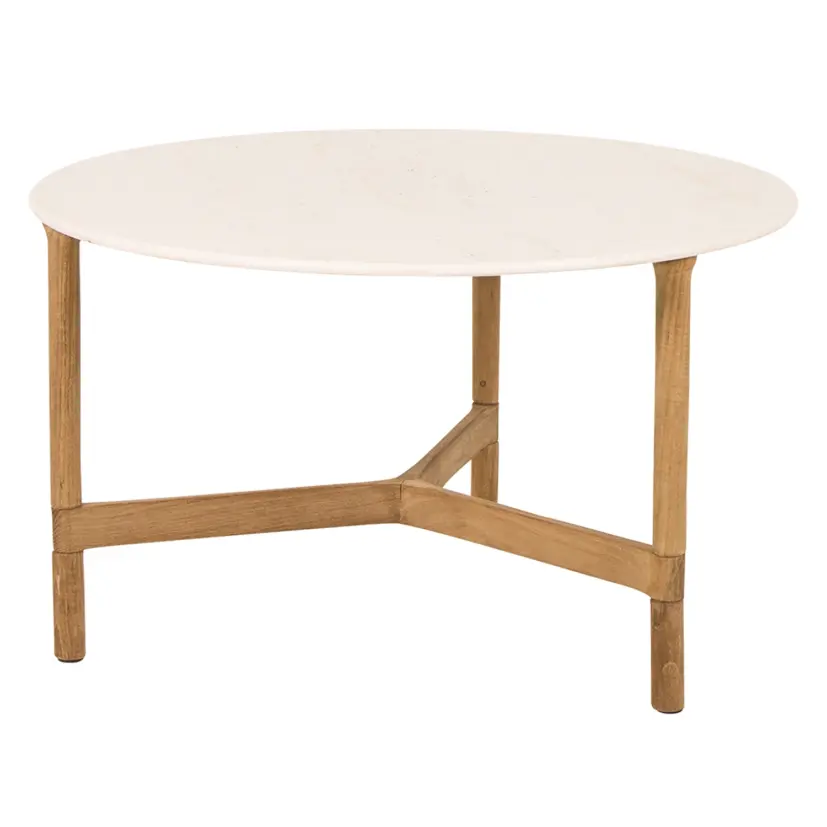 Twist soffbord teak Ø70 cm