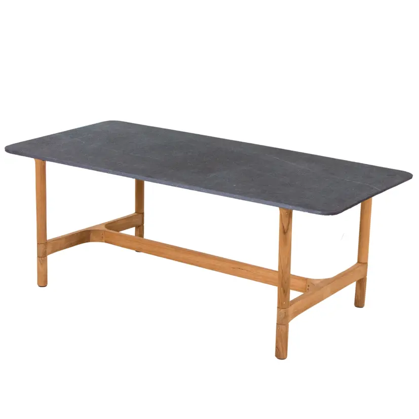 Twist soffbord teak/keramik 120x60 cm
