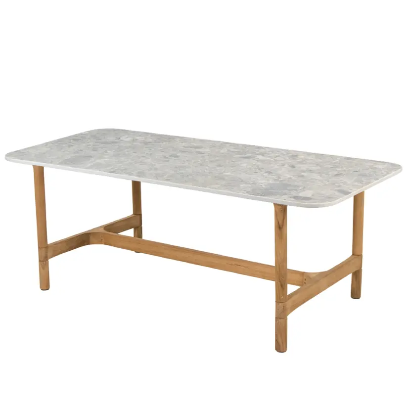 Twist soffbord teak/keramik 120x60 cm