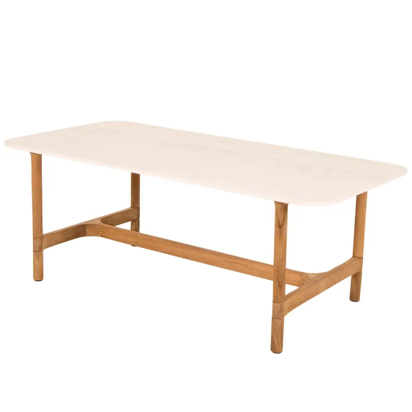 Twist soffbord teak/keramik 120x60 cm