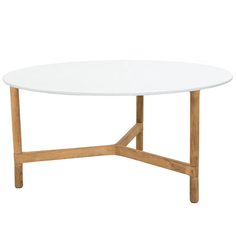Twist soffbord teak Ø90 cm