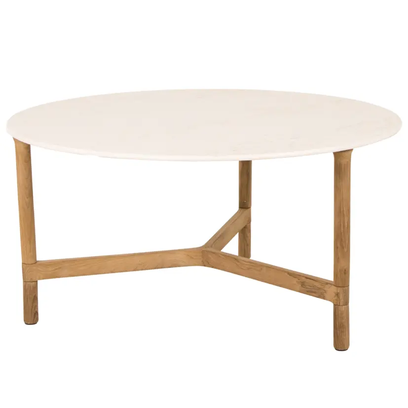 Twist soffbord teak Ø90 cm