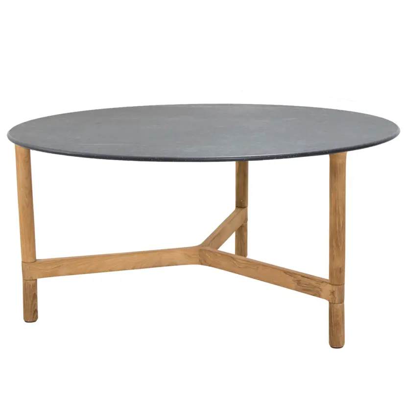 Twist soffbord teak Ø90 cm