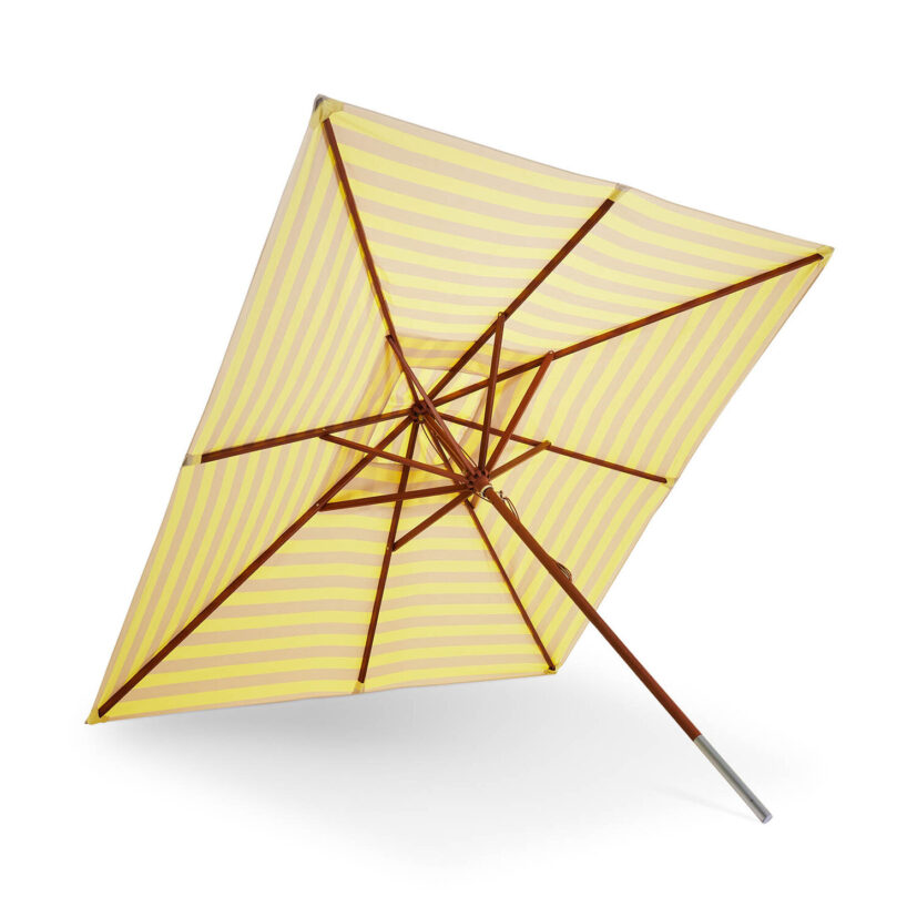Skagerak Messina parasoll sand/gul randig 300x300 cm