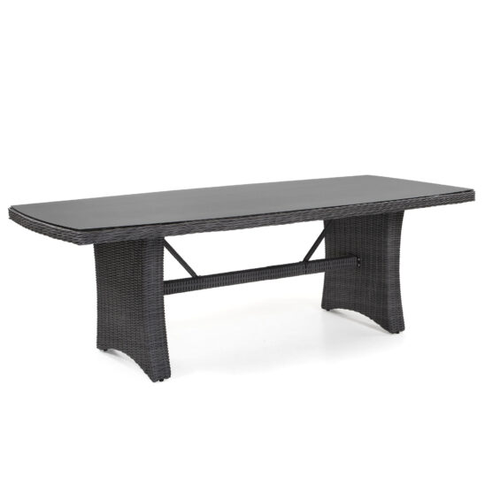 Hampton matbord i storlek 220x100 cm med en 3D-printad ovansida.