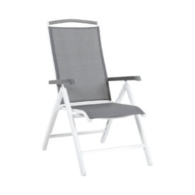 Brafab Andy positionsstol vit/grå med armstöd i nonwood