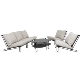 Brafab Blixt soffgrupp svart/beige