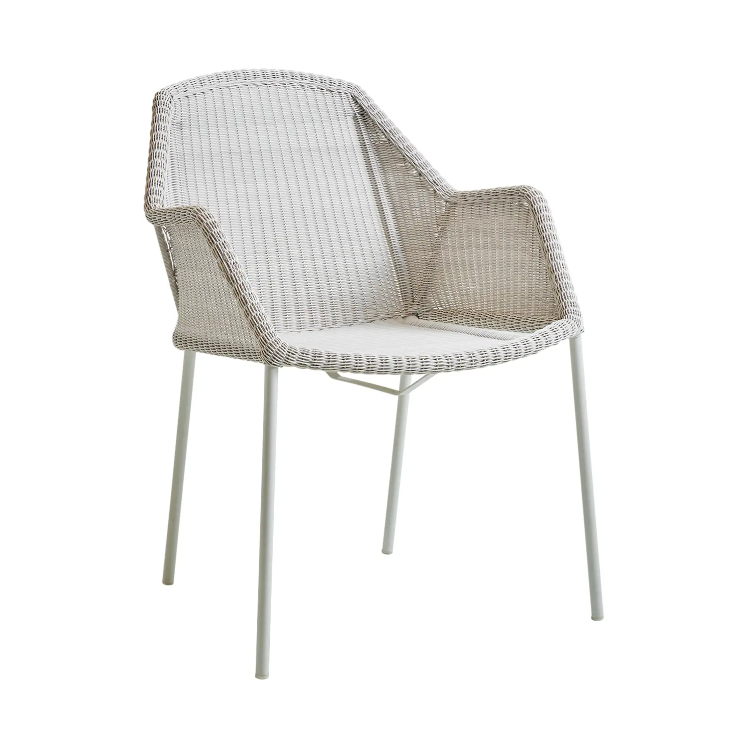 Product Image for Breeze karmstol stapelbar vitgrå, utan dyna