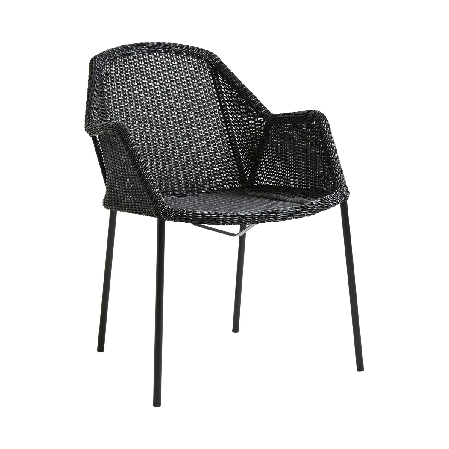 Product Image for Breeze karmstol stapelbar svart, utan dyna