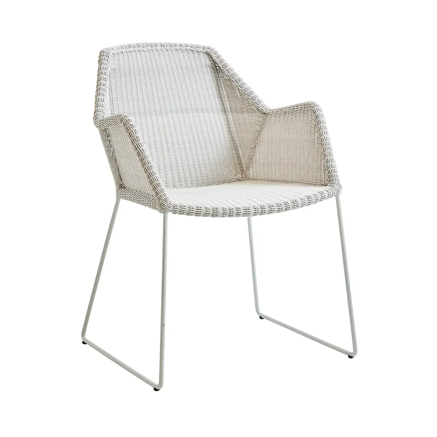 Product Image for Breeze karmstol med medar vitgrå, utan dyna