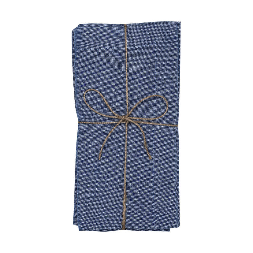 Elin servetter marin chambray 2-pack