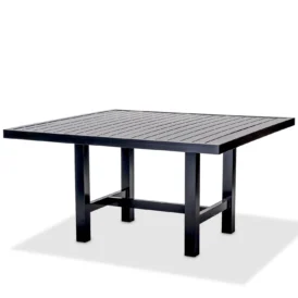 Bord 65 svart aluminium - 124x122 cm