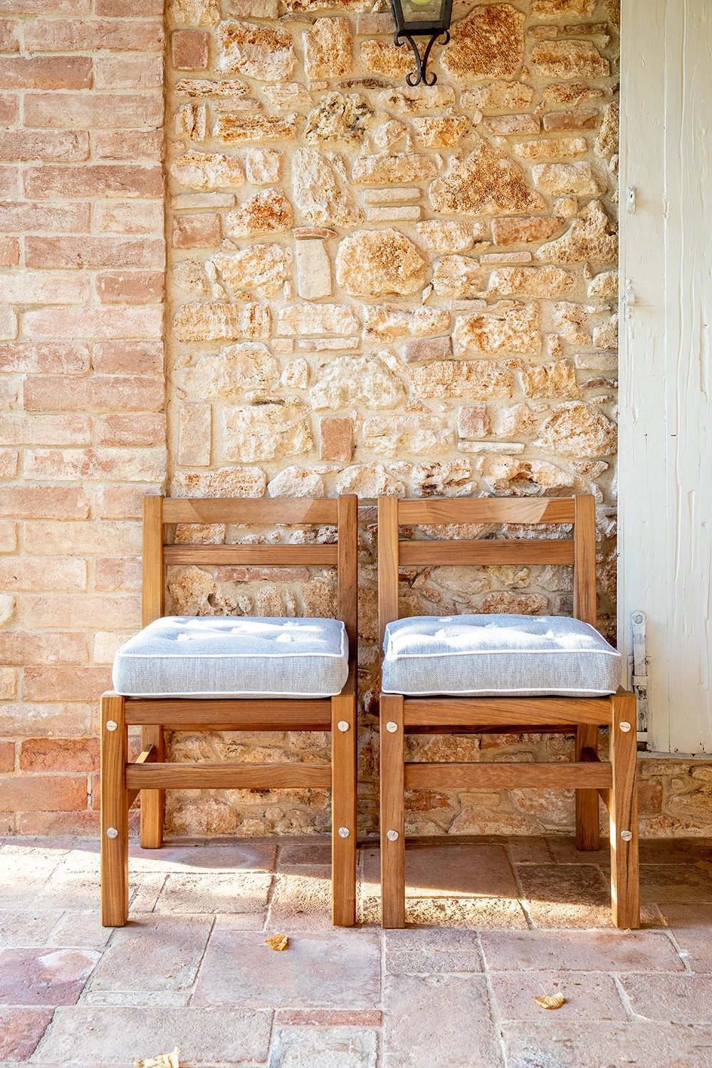 Stol 06 teak - med dyna