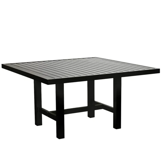 Fri Form bord svart aluminium 124x122 cm