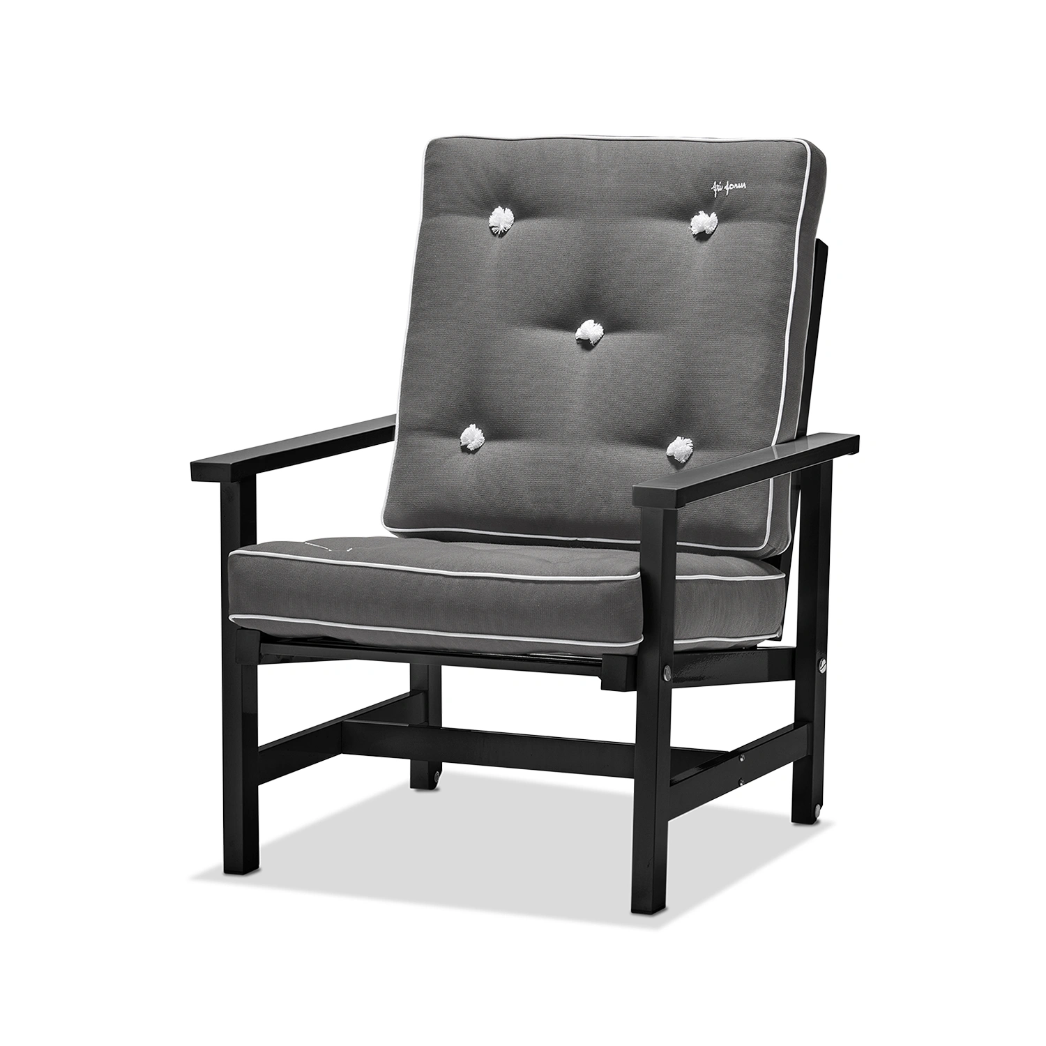 Product Image for Fåtölj 05 svart aluminium - med dyna