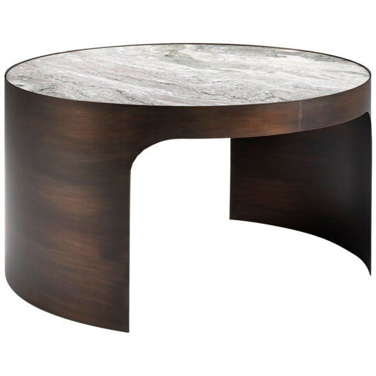 Artwood Buffon soffbord marmor Ø80 cm