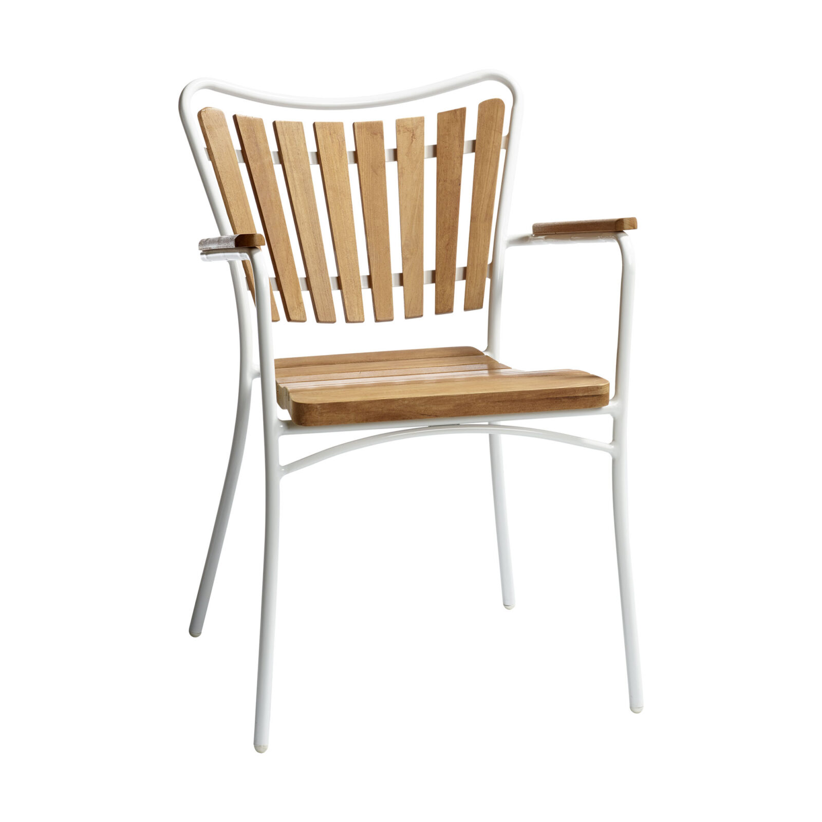 Ellen karmstol teak/vit